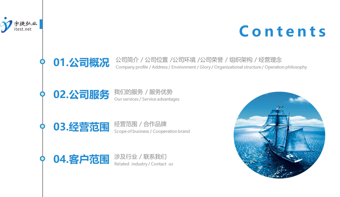 宇捷弘业科技有限公司简介目录