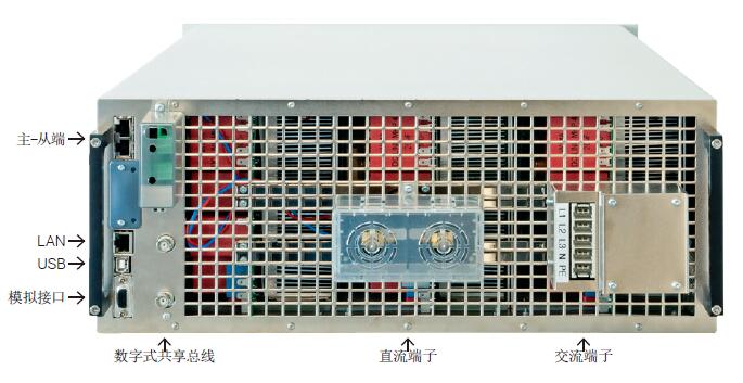 德国EA ELR10000可编程能量回馈式直流电子负载后面板