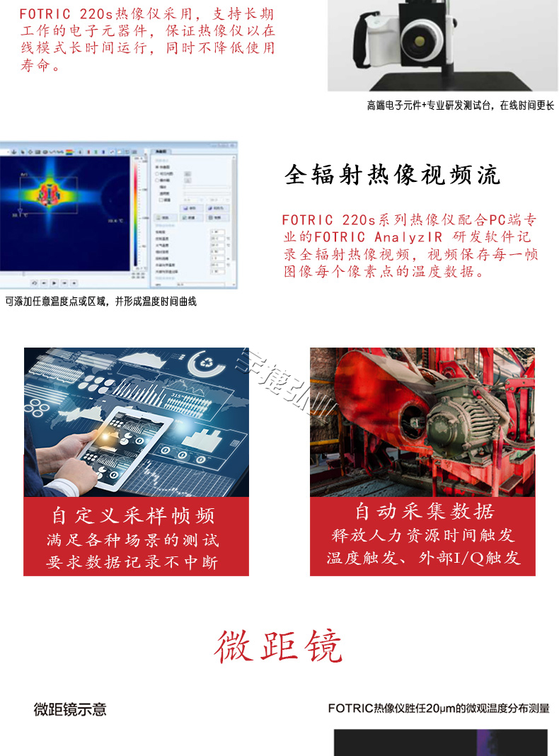 FOTRIC 220s系列科研三合一热像仪
