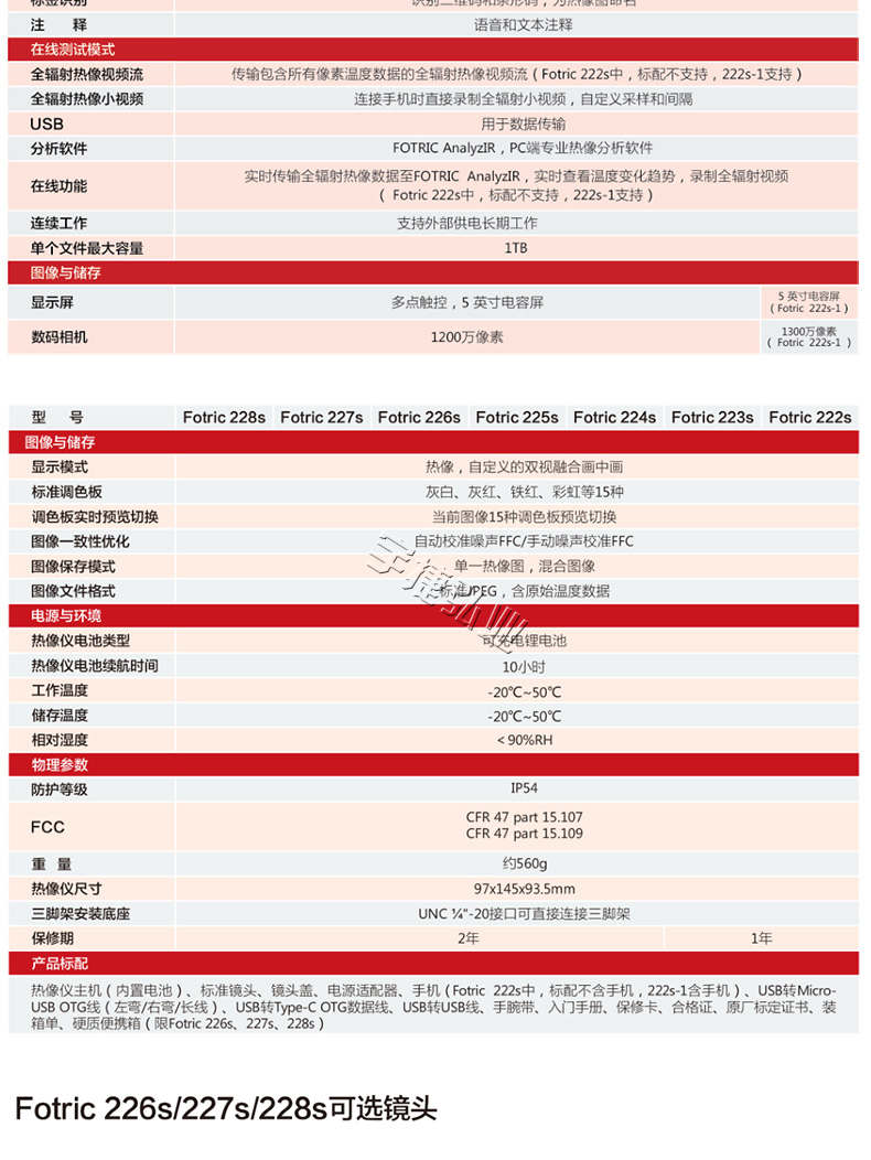 FOTRIC 220s系列科研三合一热像仪