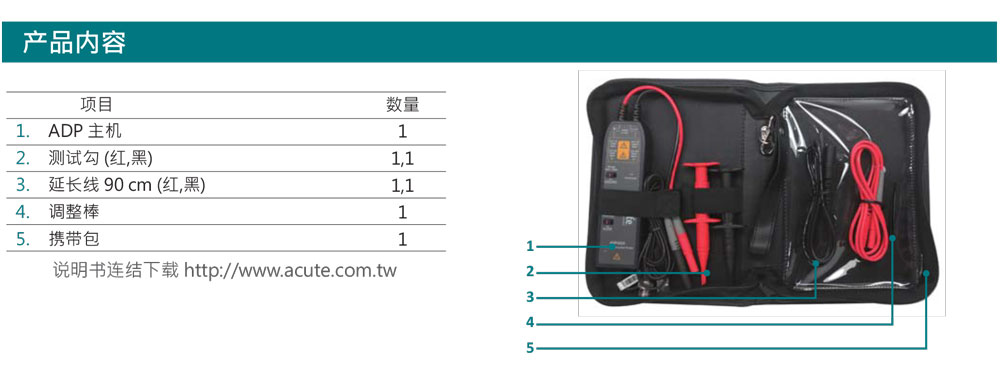 差分探头ADP系列产品内容宇捷弘业