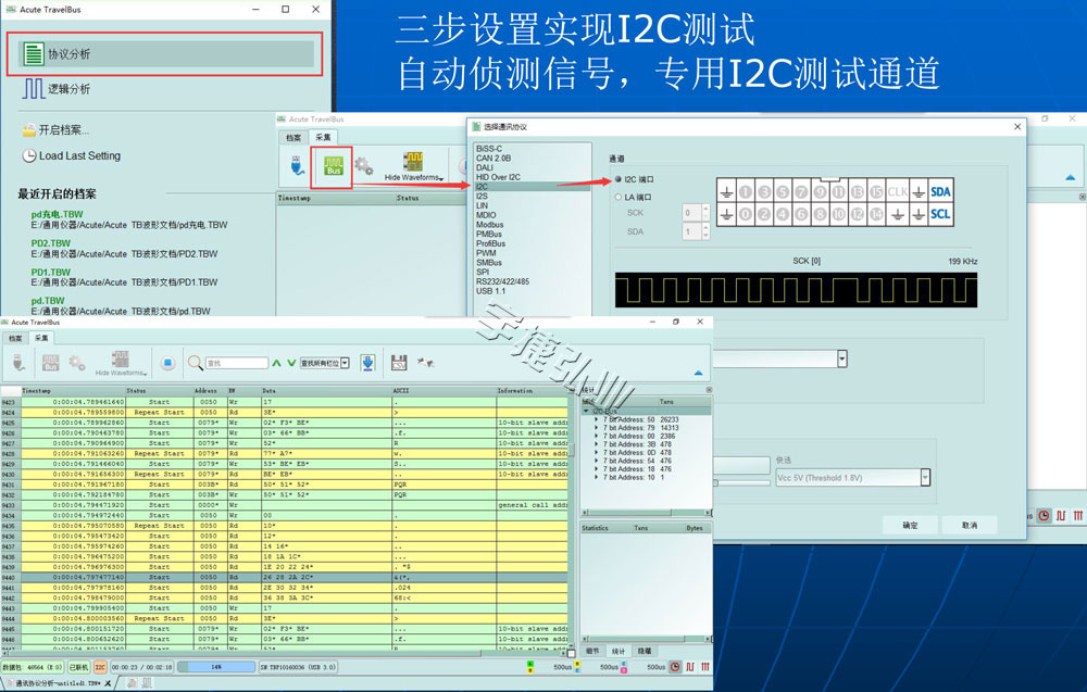 皇晶Acute TravelBus逻辑分析仪+协议分析仪TB2016B/E/F系列宇捷弘业