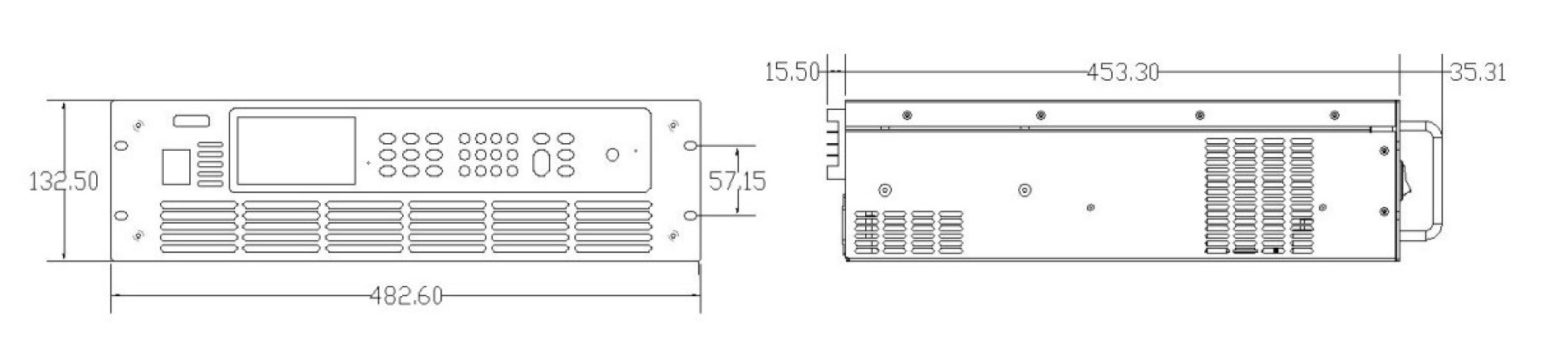多通道电子负载阵列FT6110系列尺寸图宇捷弘业