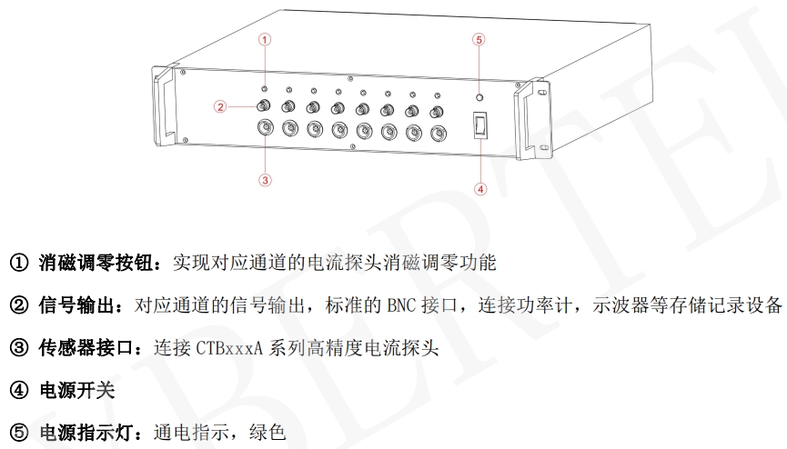 高精度电流探头电源CTB108产品说明宇捷弘业