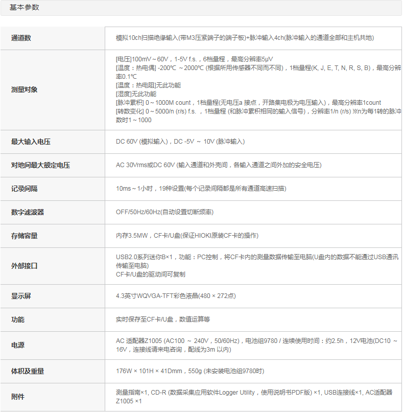数据采集仪 LR8431-30
