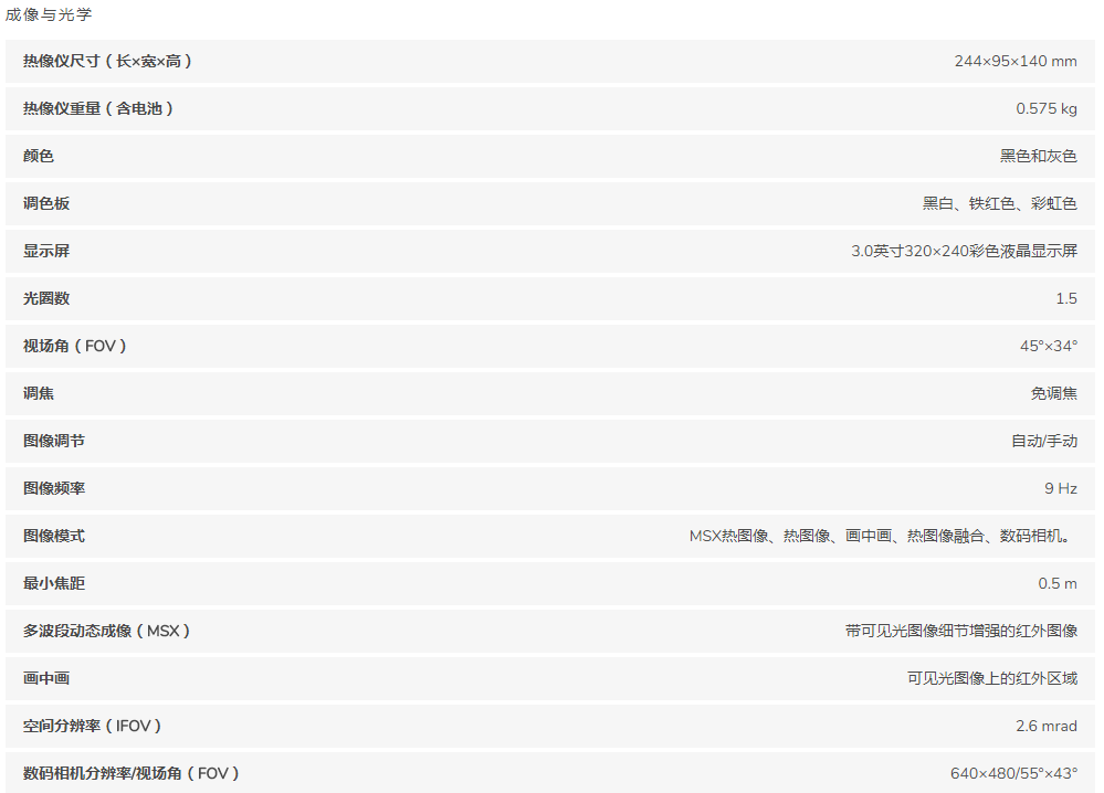 红外热像仪E8