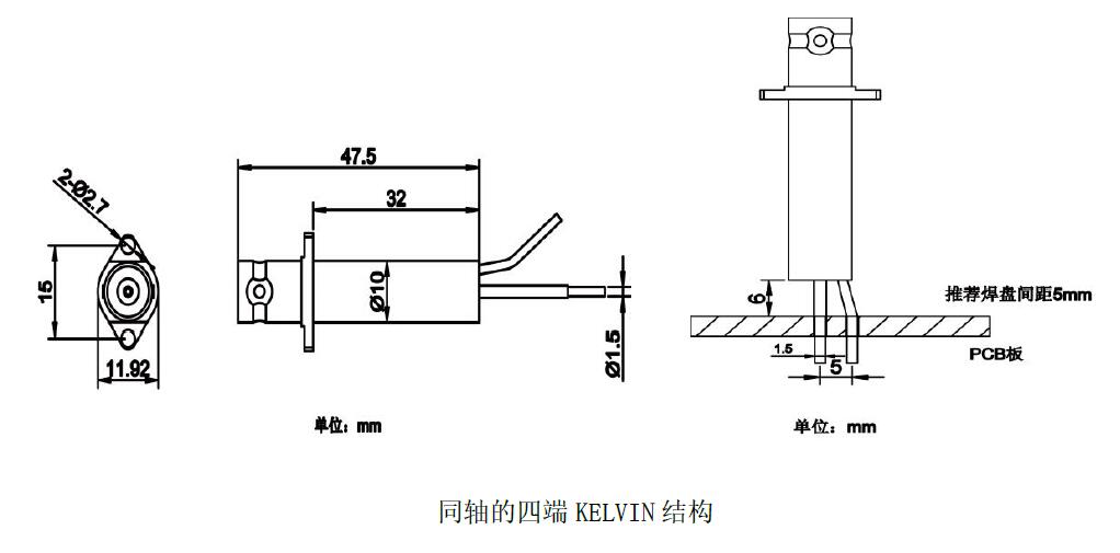 CSD同轴的四端KELVIN结构