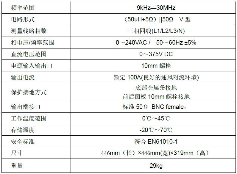 EM5040DT电气规格