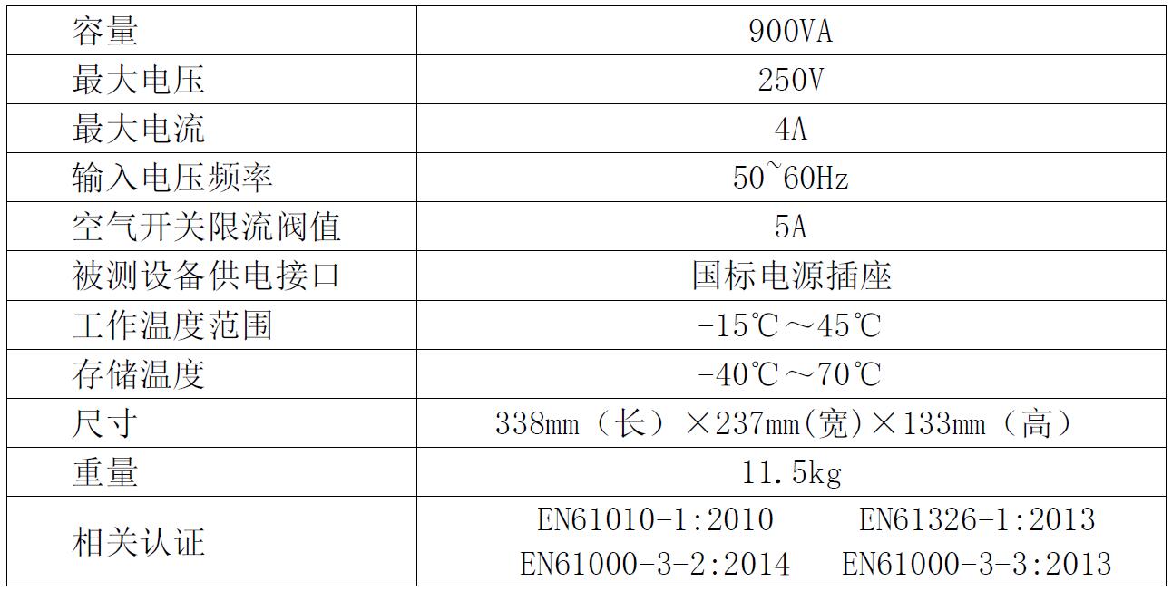宇捷弘业传导测试经济型解决方案EM5060规格参数
