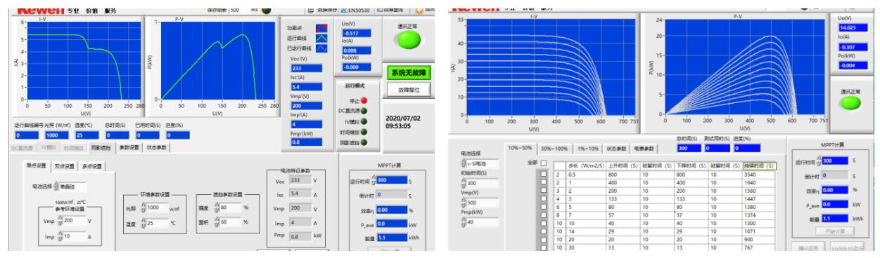 IVS系列光伏阵列IV模拟器产品界面宇捷弘业