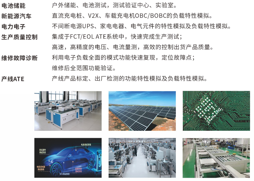 PCL系列电子负载应用领域